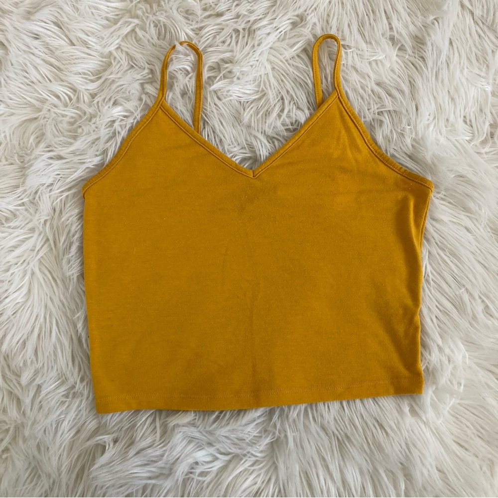 102- Forever 21 Loose Fit Cropped V Neck Tank Top